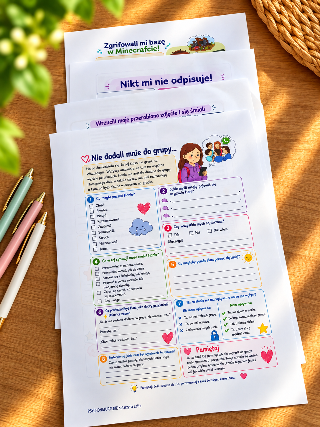 Wykluczenie rówieśnicze online. Karty pracy - obrazek 2